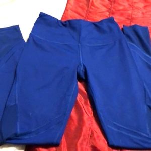 VS high rise full length Navy Blue & mesh accents